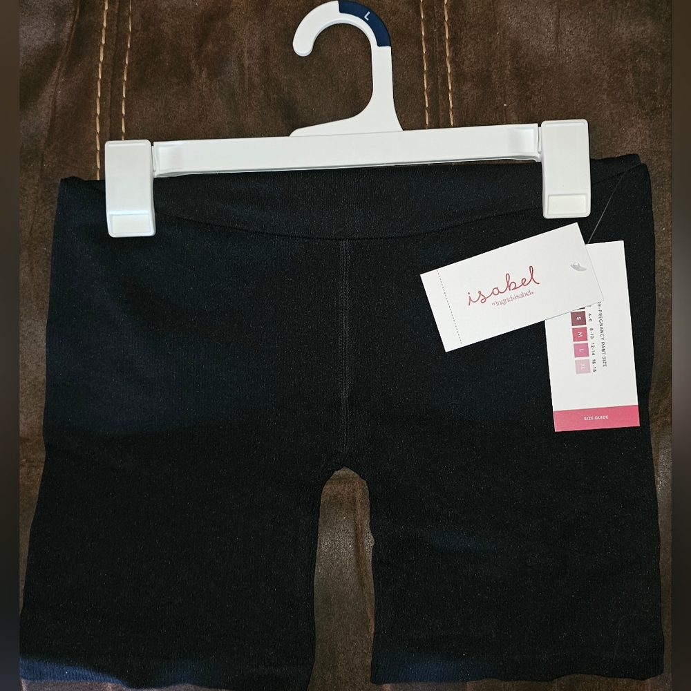 ISABEL seamless rib bike shorts - MATERNITY